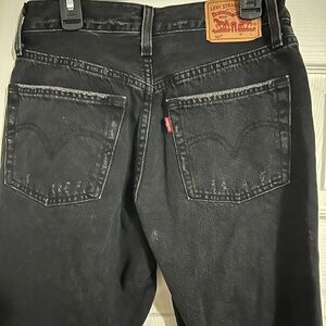 Levi's Women’s Distressed Black Jeans